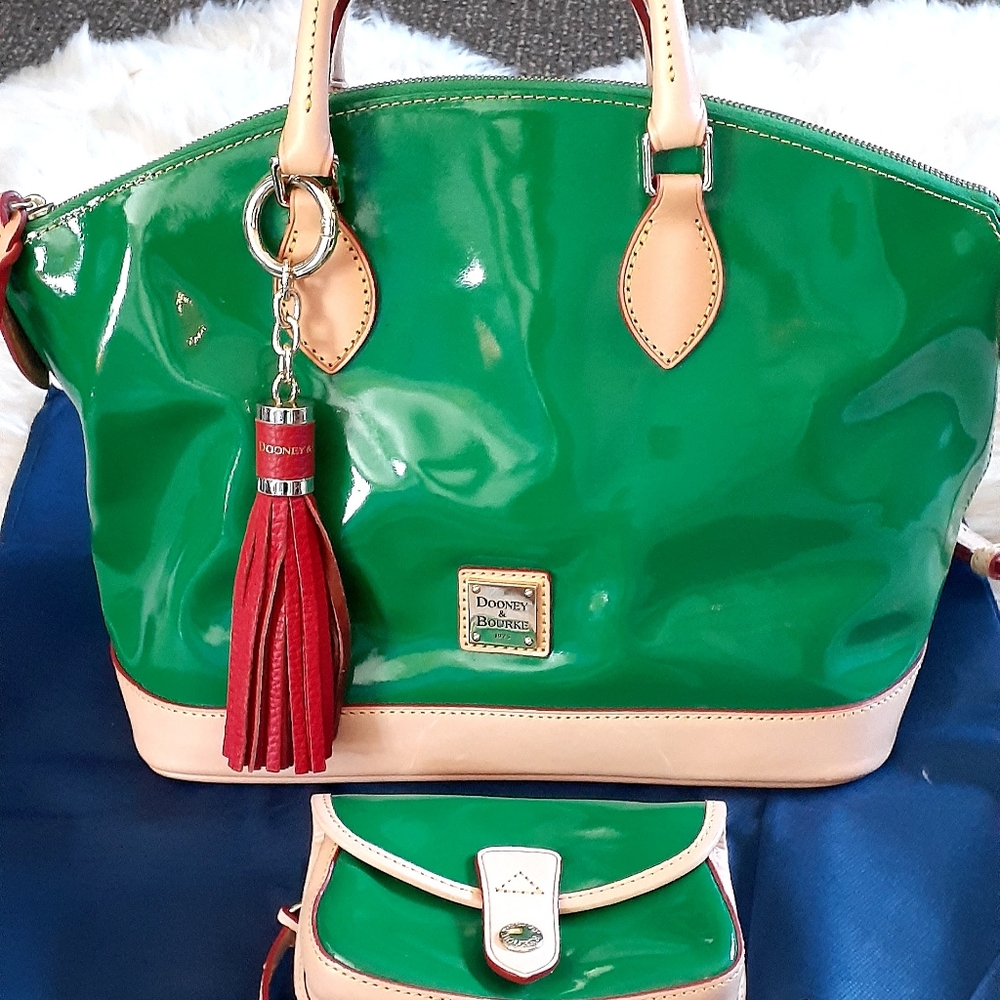 Dooney & Bourke Leather Satchel & Wallet Set